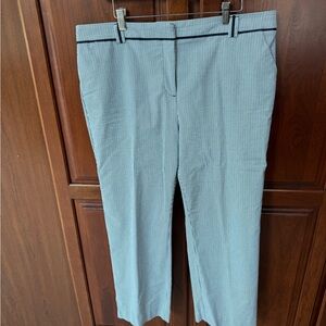 ⚓️Charter Club Blue Striped Seersucker Ankle Pants, 16